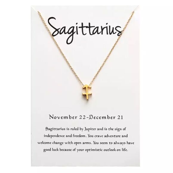 🆕Sagittarius Zodiac Pendant Necklace - Picture 1 of 5